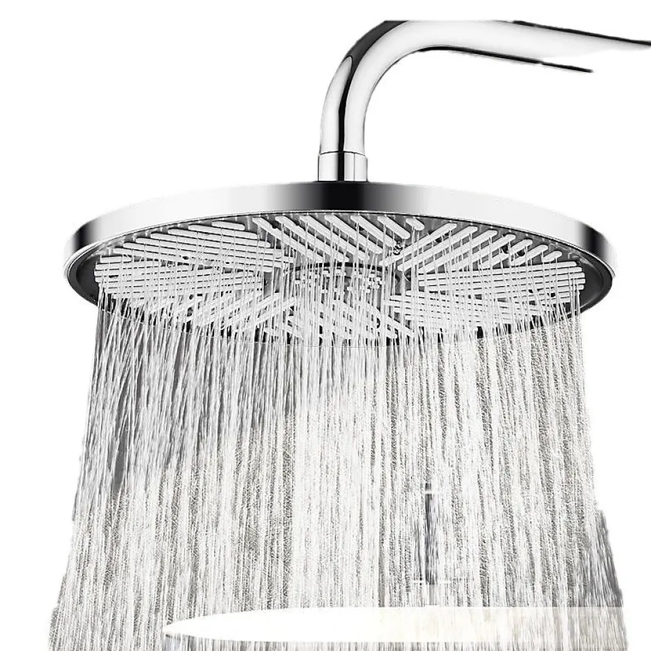 Deko Tete de Douche Pluie Anti Calcaire, 15CM Tete de Douche Haute Pression, Pommeau de Douche Fixe, Pommeau Carré Universelle