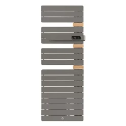 Thermor - Sèche-serviettes Allure 3 mat à droite avec soufflerie 1750W gris roche/chêne - 483190