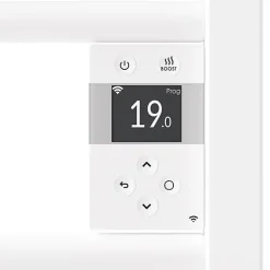 Thermor Radiateur sèche-serviettes connecté Riva 5 avec soufflerie 20000W Blanc brillant
