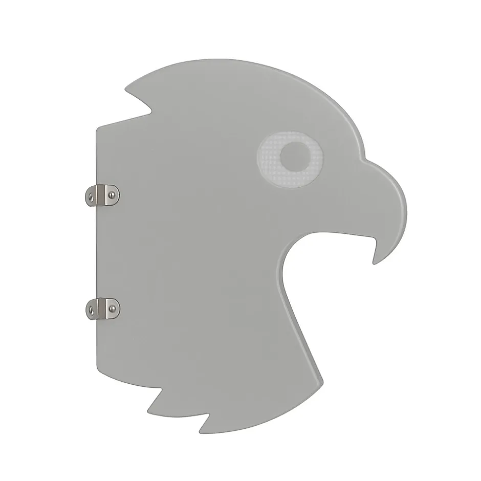 Ti'Pi - Séparateur pour urinoir en forme de faucon - Anti tag - Anti choc - Intérieur et extérieur - Gris* Urinoir