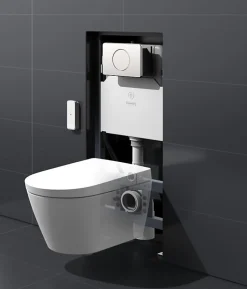 Nashi Toilette japonaise EOS suspendue avec bâti-support, WC lavant automatique, mural gamme supérieure