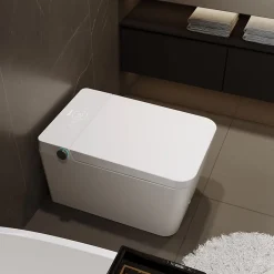 Nashi Toilette japonaise OVIAN SQUARE SORTIE VERTICALE, WC lavant automatique, design carré gamme supérieure