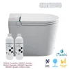Nashi Toilette japonaise OVIAN SE SORTIE VERTICALE, WC lavant automatique, design compact gamme supérieure