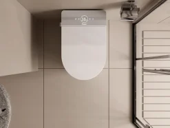 Nashi Toilette japonaise OVIAN SE SORTIE VERTICALE, WC lavant automatique, design compact gamme supérieure