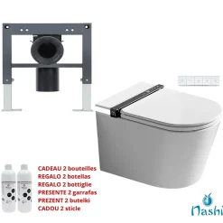 Nashi Toilette japonaise IANNA suspendue, WC lavant automatique, mural haut de gamme* Wc Japonais