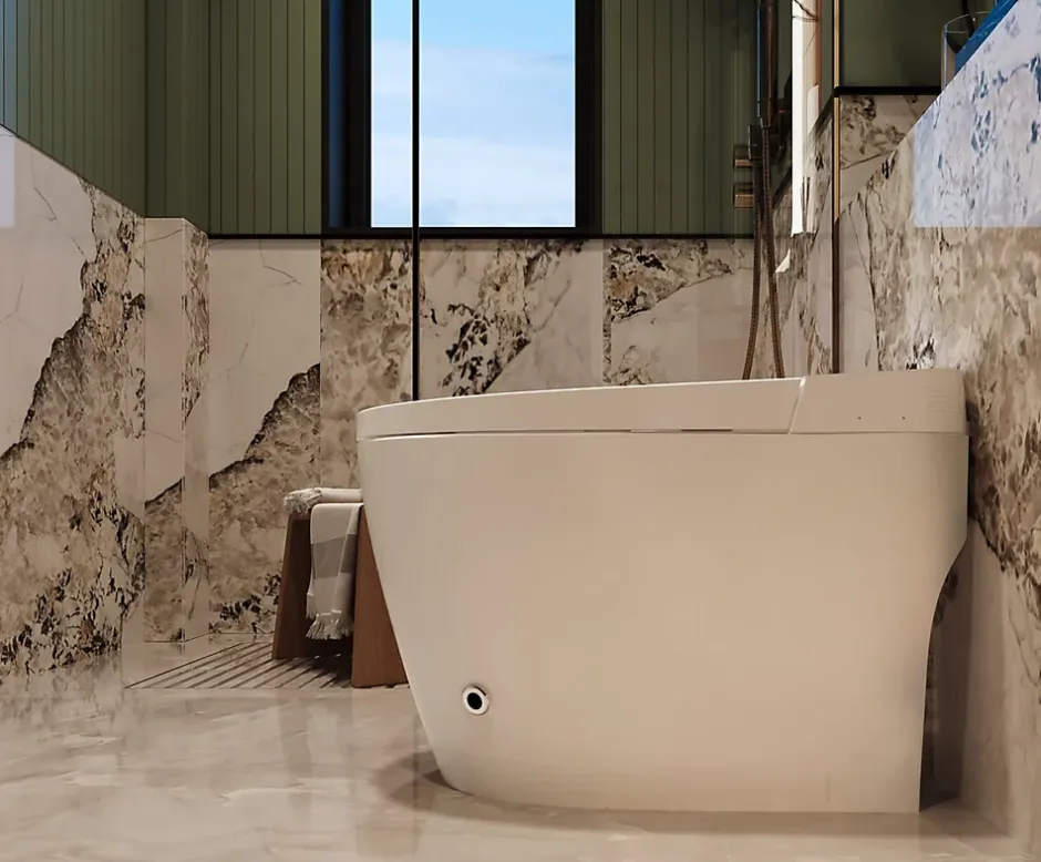 Nashi Toilette japonaise OVIAN PLUS SORTIE HORIZONTALE, WC lavant automatique, avec stérilisation UV gamme supérieure* Wc Japonais