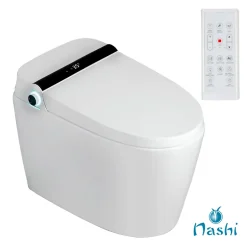 Nashi Toilette japonaise YAIZA PLUS SORTIE VERTICALE, WC lavant automatique, ouverture et fermeture automatiques couvercle siège* Wc Japonais