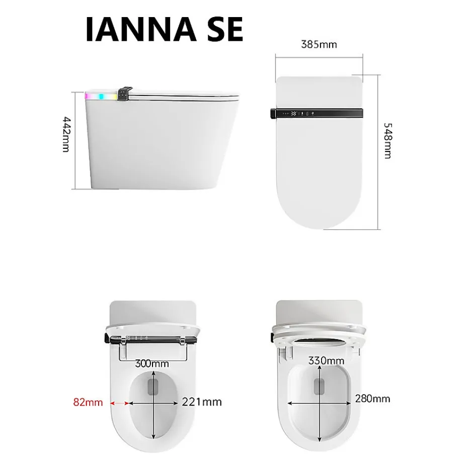 Nashi Toilette japonaise IANNA SE, WC lavant automatique, haut de gamme* Wc Japonais