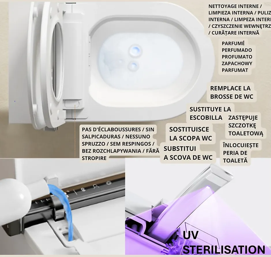 Nashi Toilette japonaise IANNA SE, WC lavant automatique, haut de gamme* Wc Japonais