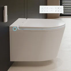 Nashi Toilette japonaise EOS suspendue avec bâti-support, WC lavant automatique, gamme supérieure