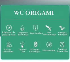 Japan Wc Toilette japonaise suspendue Origami
