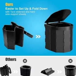 Nature Pro Toilette Portable Polyvalente pour Camping - Solution Pratique et Pliable pour Voyages* Wc À Poser