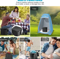 Nature Pro Toilette Portable Polyvalente pour Camping - Solution Pratique et Pliable pour Voyages* Wc À Poser