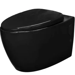 Autres Toilette suspendu de couleur noir Cuvette WC en céramique* Wc Suspendu