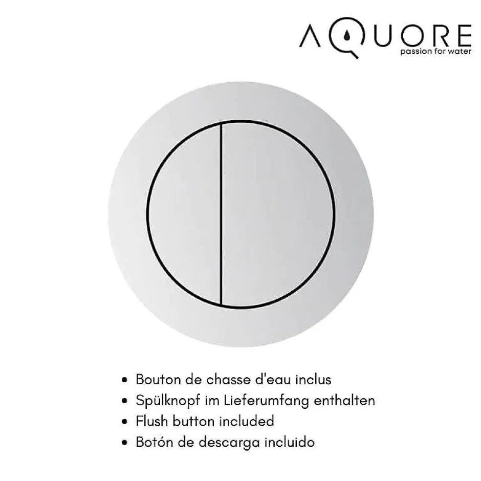 Aquore Toilette WC à poser GENOVA en ceramique noir mat