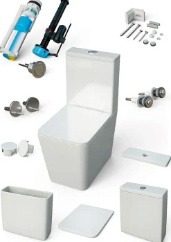 Aquore Toilette WC à poser PISA en ceramique
