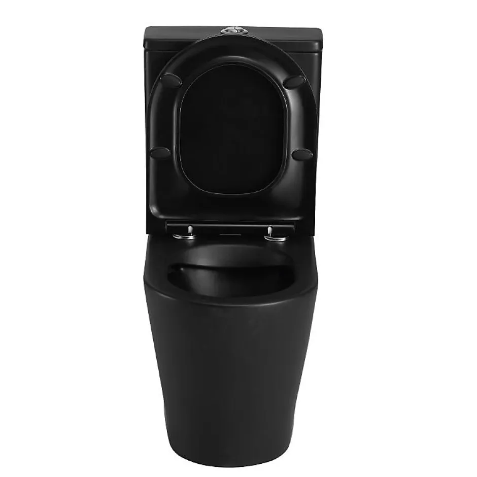 Aquore Toilette WC à poser TURIN en ceramique noir mat* Wc À Poser