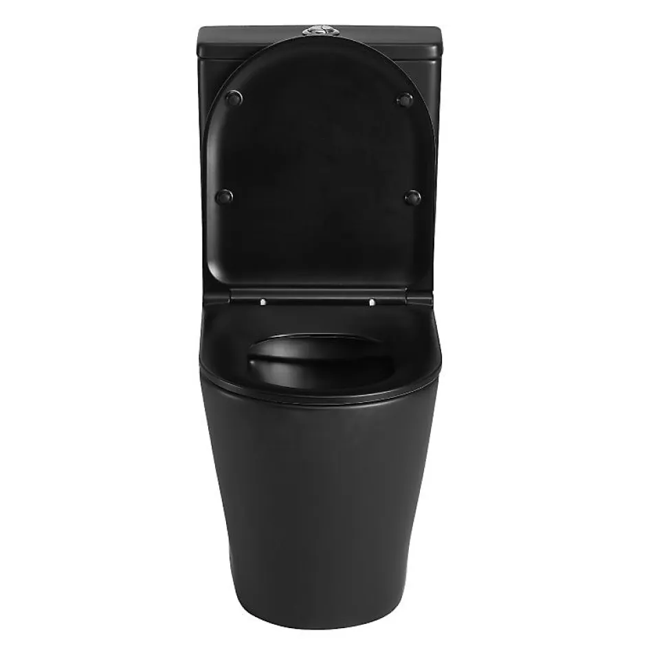 Aquore Toilette WC à poser TURIN en ceramique noir mat* Wc À Poser