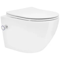 Luxebath Toilette wc suspendu fonction bidet système de rinçage sans bord en céramique* Wc Suspendu