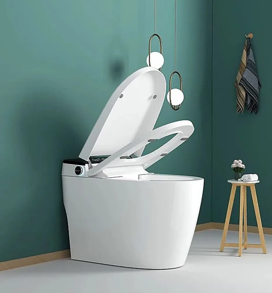 Kleenmac Toilettes intelligentes (sans réservoir) Olivia KEB2018TRW (toilettes japonaises) sortie horizontale 180 mm Noir* Wc Japonais