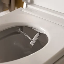 Duravit Toilettes Japonaises, WC japonais suspendu, WC lavant LED + Télécommande, siège chauffant, anti-tartre - 58x37,5x40,5cm - Soleil