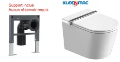 Kleenmac Toilettes suspendues intelligentes japonaises VERONA Blanc modèle KEB3018WTR-C