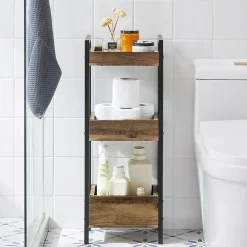 Sobuy Tour de Rangement Etagère de Stockage, 3 étages, FRG226-F,