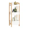 Sobuy Tour de Rangement Etagère de Stockage, 3 étages FRG226-WN,* Etagère Salle De Bains