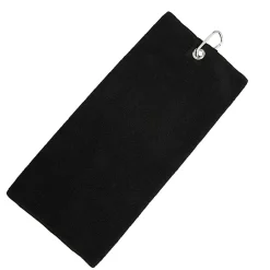 Towel City - Serviette de golf Black (55 cm x 40 cm)