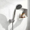 GoodHome Trio douchette + flexible + support chrome Blyth* Pommeau De Douche, Flexible Et Barre De Douche