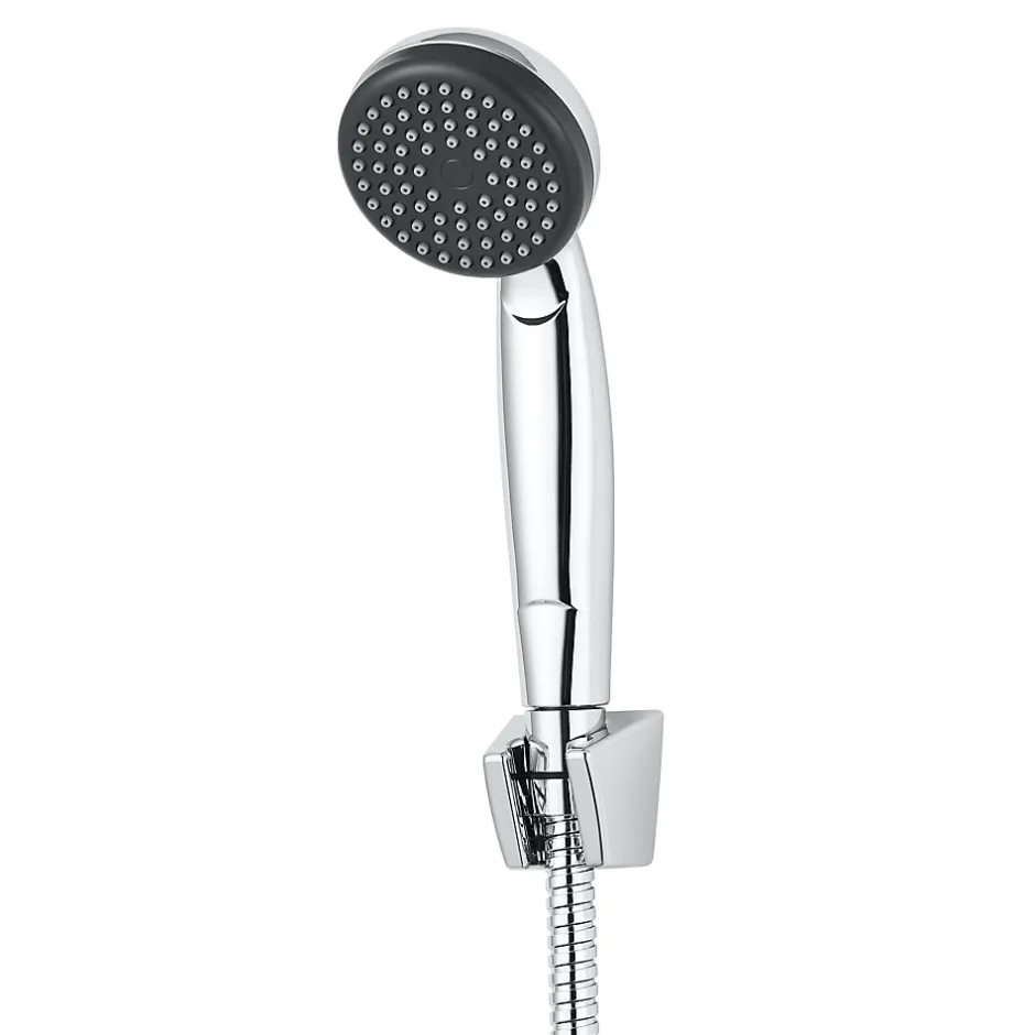 GoodHome Trio douchette + flexible + support chrome Blyth* Pommeau De Douche, Flexible Et Barre De Douche