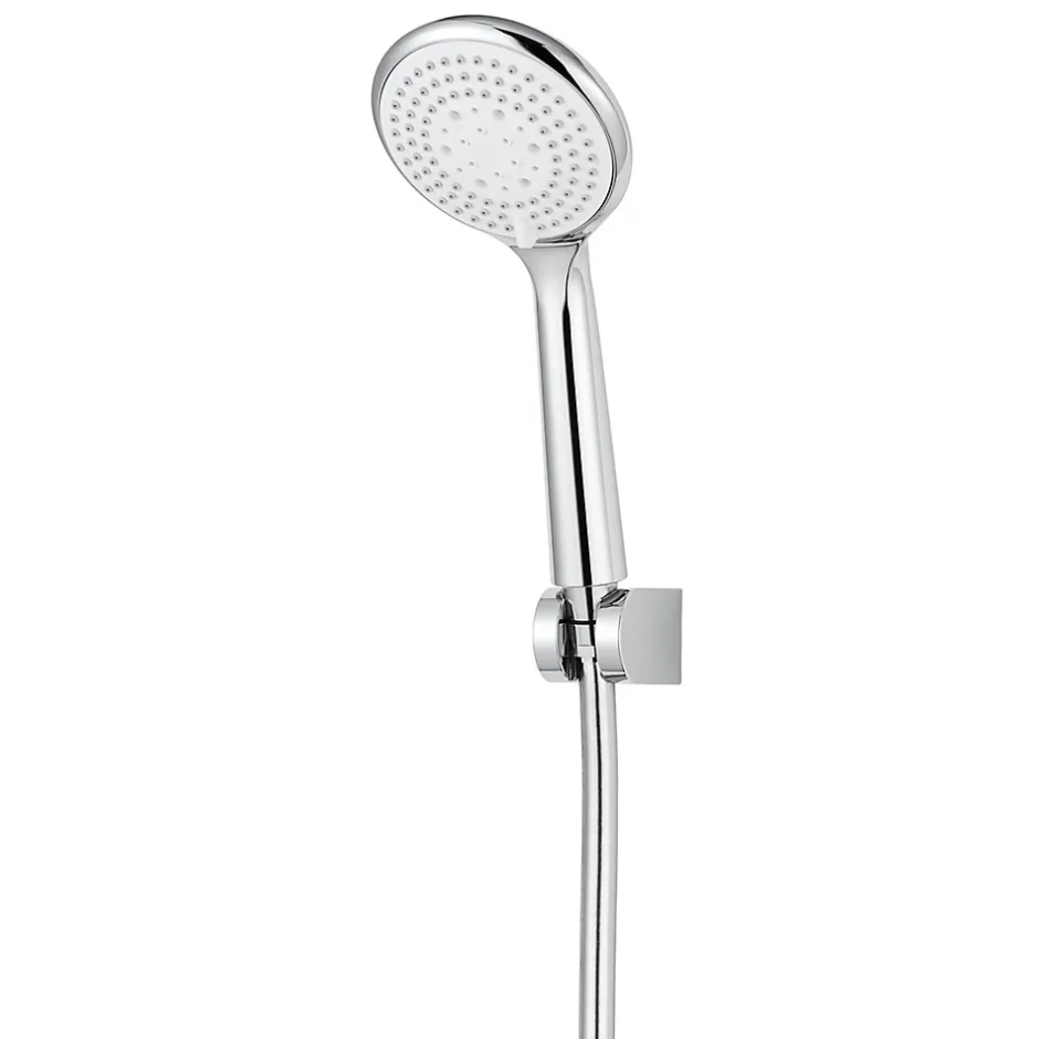 GoodHome Trio douchette + flexible + support chrome Cavally* Pommeau De Douche, Flexible Et Barre De Douche