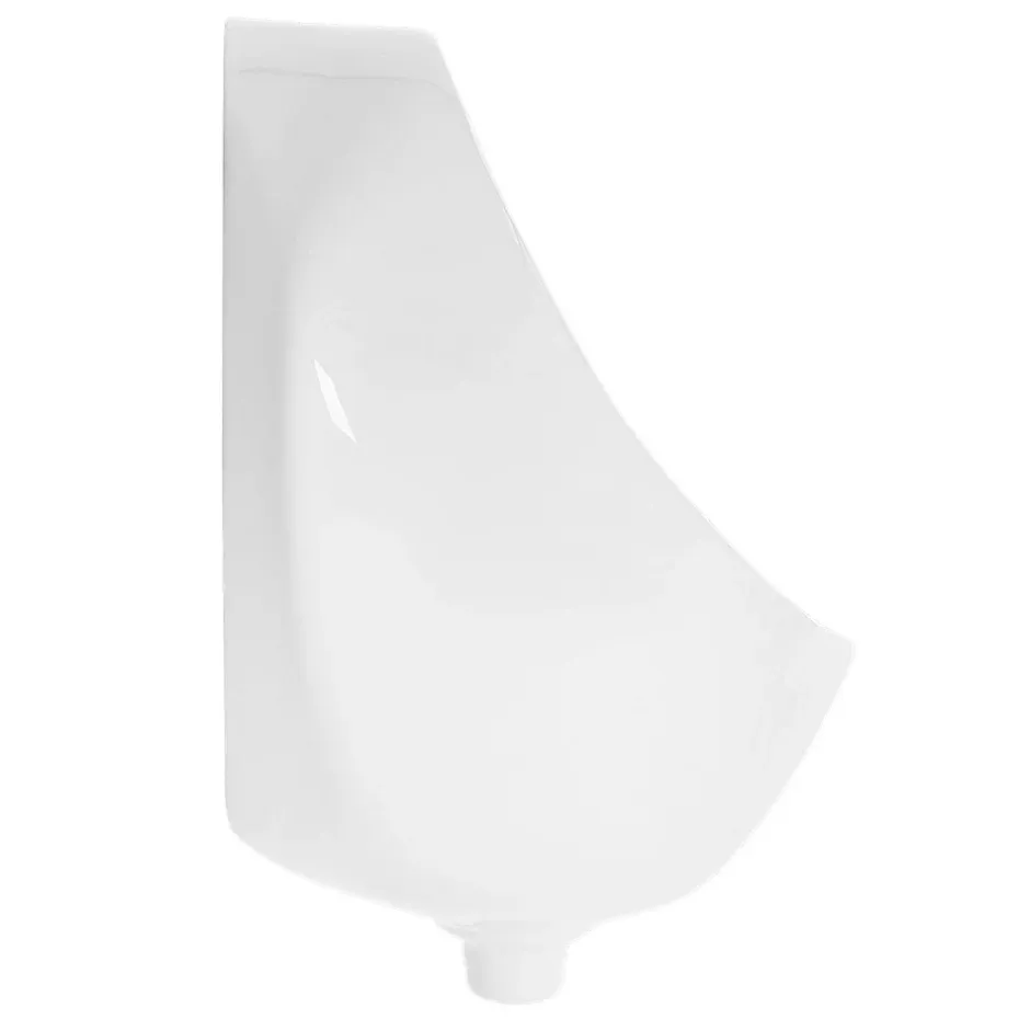 ECD Germany Urinoir avec Entrée d'Eau par l'Arrière, Drainage à l'Arrière, 35x42x30 cm, Céramique Blanc, Moderne, Rond* Urinoir