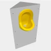Ti'Pi Urinoir d'angle Uricoin - Version plate - Jaune* Urinoir