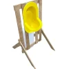 Ti'Pi Urinoir d'extérieur en palette - Epuré - Jaune - Design bohème - Réservoir 25 litres