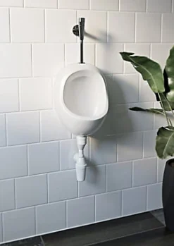 GoodHome Urinoir en porcelaine, blanc, Habera