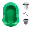 Ti'Pi Urinoir sans eau encastrable avec kit valve parachute et manchon droit - Polyéthylène - Vert