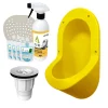 Ti'Pi Urinoir sans eau encastrable jaune + kit valve parachute + pack entretien* Urinoir