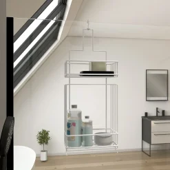 Galedo Valet Blanc suspendu 50x20x10 - LOU* Etagère Salle De Bains