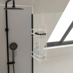 Galedo Valet Blanc suspendu 50x20x10 - LOU* Etagère Salle De Bains