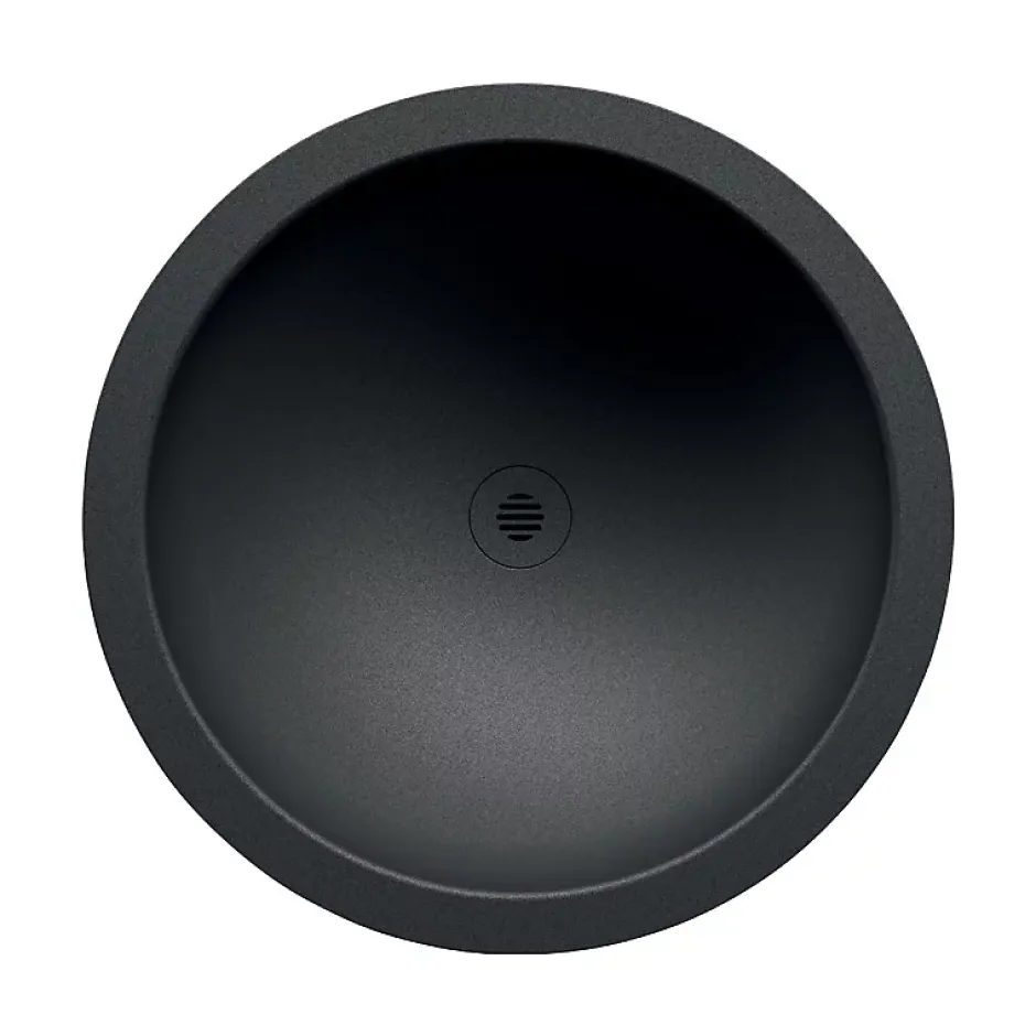 Delabie Vasque à Encastrer - Ronde - 45 cm - Inox Noir - HEMI* Vasque À Encastrer