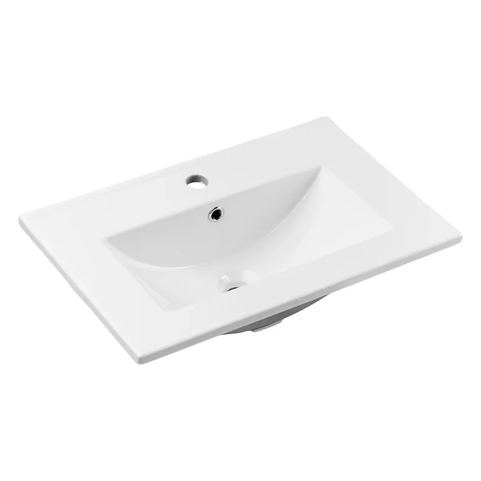 Otitec Vasque à encastrer rectangulaire - 60 x 39 cm - Blanc brillant - AUREA