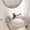 Homesight Vasque à encastrer ronde céramique blanc Oasis