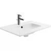 Sanindusa Vasque à encastrer sur plan de toilette ou à poser sur meuble 101x46 hauteur 15cm (mitigeur et vidage non inclus)* Vasque À Encastrer