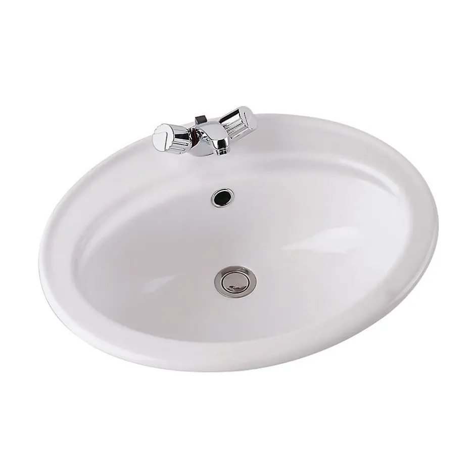 Porcher Vasque à encastrer ULYSSE - ULYSSE VASQUE 55X45 BLANC
