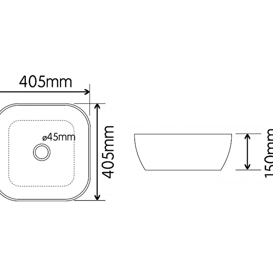 Planète Bain Vasque à poser 40.5 cm- blanc brillant en céramique - Vienne* Vasque À Poser