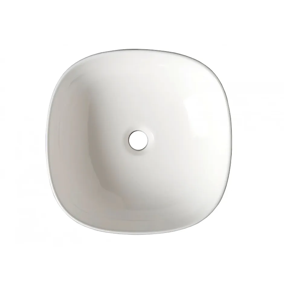 Planète Bain Vasque à poser 40.5 cm- blanc brillant en céramique - Vienne* Vasque À Poser
