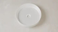 Sanitaire Vasque à poser cannelée BEYOND 40cm Blanc Mat