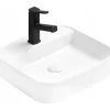Silla Global Vasque à poser carré, céramique 45x40x11 cm Blanc