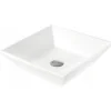 Silla Global Vasque à poser carré, céramique 41x41x12 cm Blanc* Lavabo